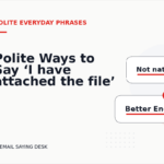 Polite Ways to Say ‘I have attached the file’