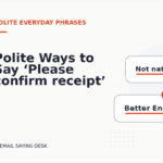Polite Ways to Say ‘Please confirm receipt’