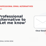 Professional Alternative to ‘Let me know’