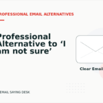 Professional Alternative to ‘I am not sure’