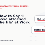 How to Say ‘I have attached the file’ at Work