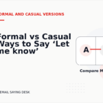 Formal vs Casual Ways to Say ‘Let me know’
