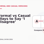 Formal vs Casual Ways to Say ‘I disagree’